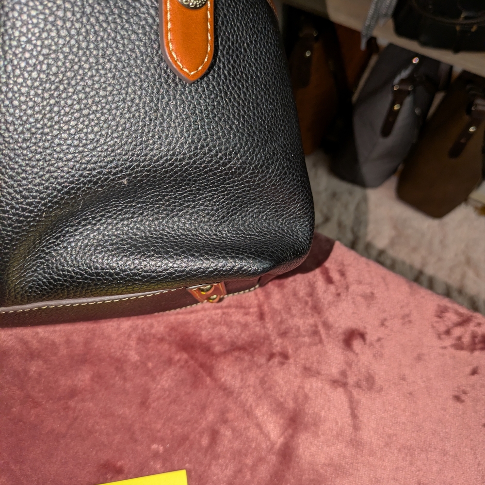 Dooney & Bourke Black and Brown Drawstring Bag - Picture 12 of 16